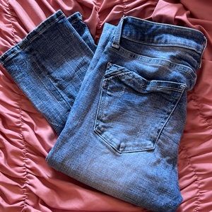 Buckle black light wash jeans straight leg 25x32